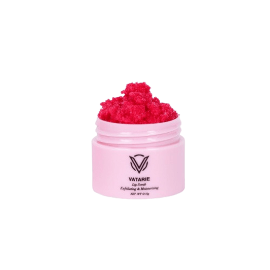 Vatarie Strawberry Lip Scrub - Gentle Exfoliation for Smooth, Hydrated Lips - Vatarie Cosmetics